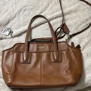 Coach Tan Leather Satchel